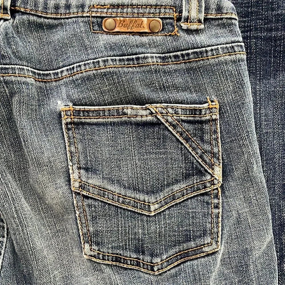 Buffalo David Bitton Rox-X women’s jeans faded distressed bootcut‎ Y2K size 28